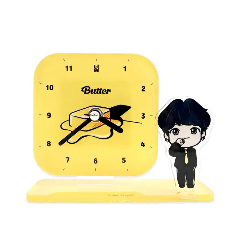 NARA HOME DECO x BT21- TinyTAN Butter Desk Clock - NARA HOME DECO - Home & Living - Harumio