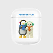 Earpearp x Pengsoo - Pengsoo and Cuni Buddy AirPods Clear Hard Case - Earpearp x Pengsoo - AirPods Case - Harumio