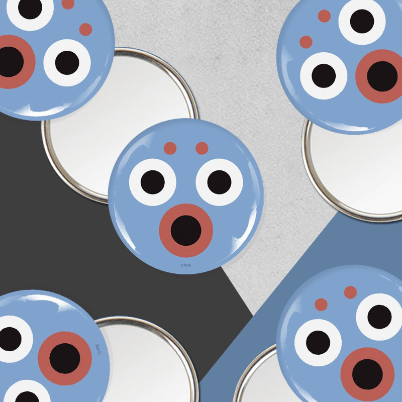 Uglyhood - Round Pin Mirror