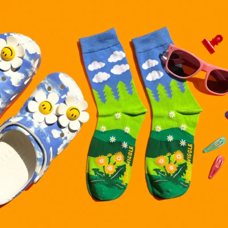 Wiggle Wiggle - Spring Pattern Socks - Wiggle Wiggle - Socks - Harumio