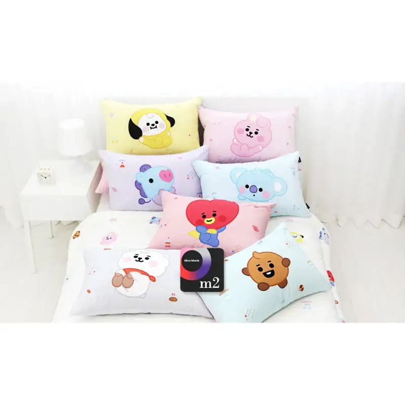 NARA HOME DECO X BT21- Shooting Star Microfiber Pillow Cover - NARA HOME DECO X BT21 - Bed Textiles - Harumio
