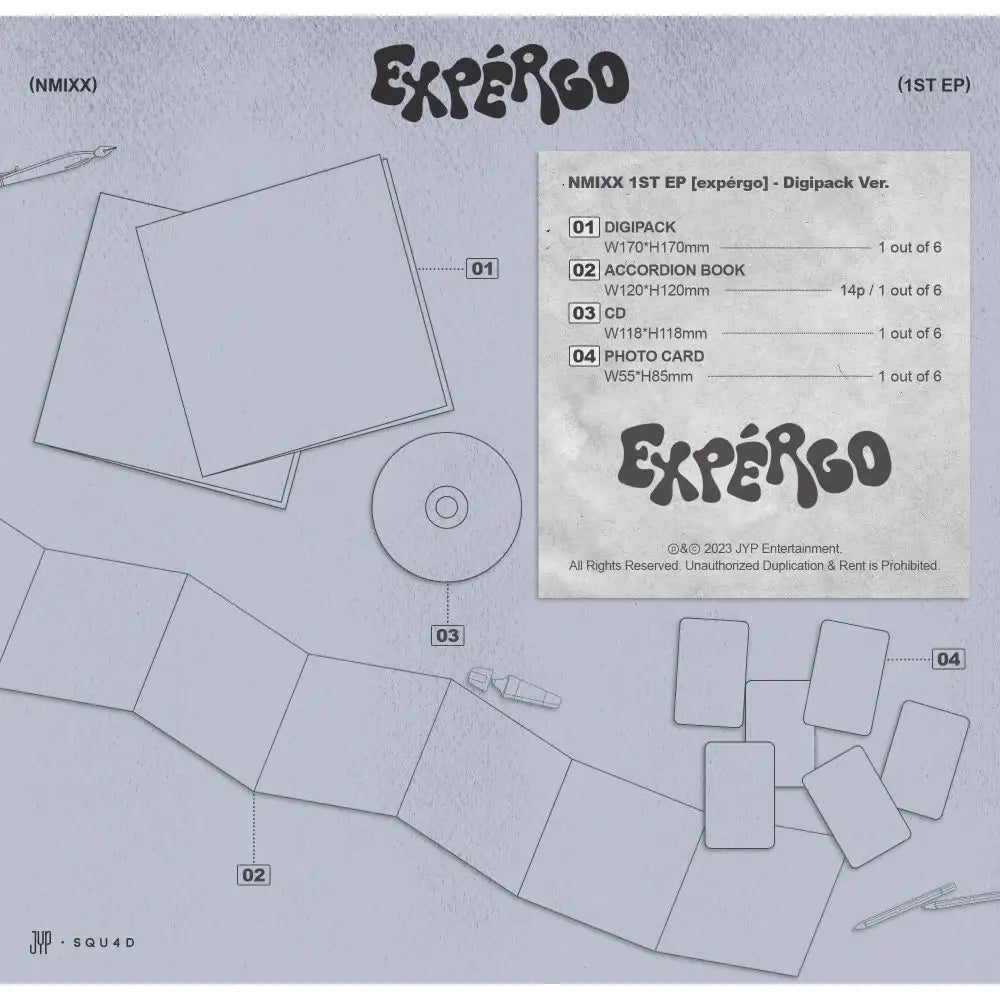 NMIXX - EXPERGO : 1st EP (Digipack Version - Random) - NMIXX - Album - Harumio
