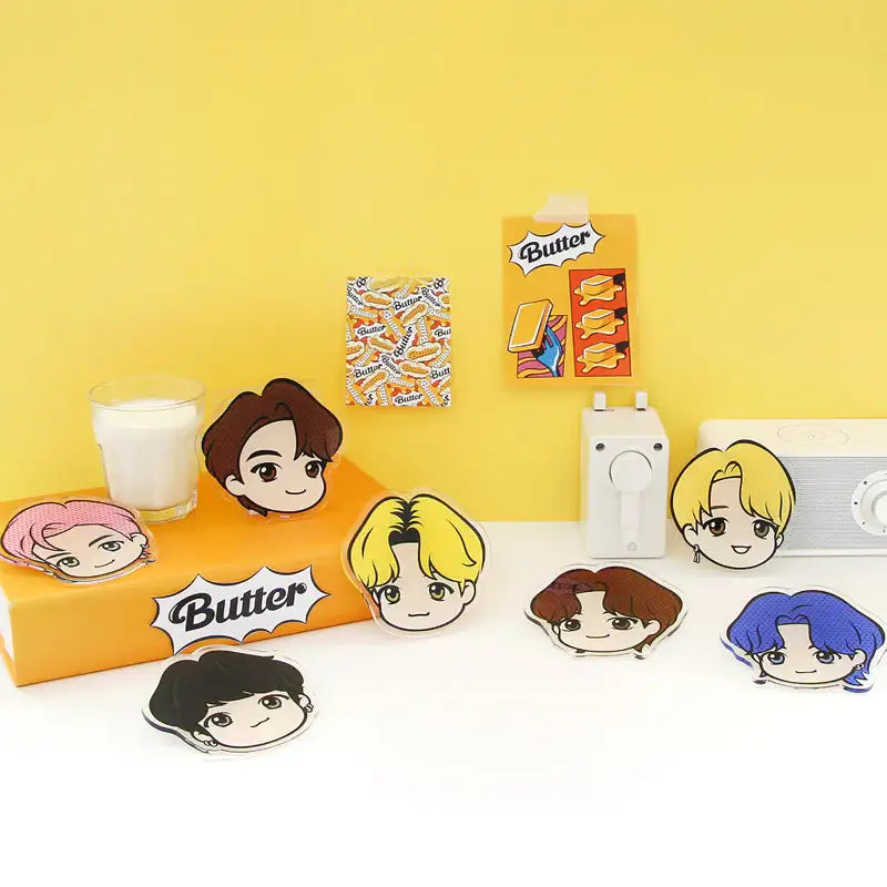 NARA HOME DECO x BT21- TinyTAN Butter Acrylic Coaster - NARA HOME DECO - Home & Living - Harumio