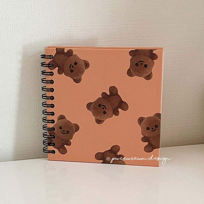 Pureureumdesign x 10x10 - Cupid Bear Square Grid Notebook - Pureureumdesign - Stationery - Harumio