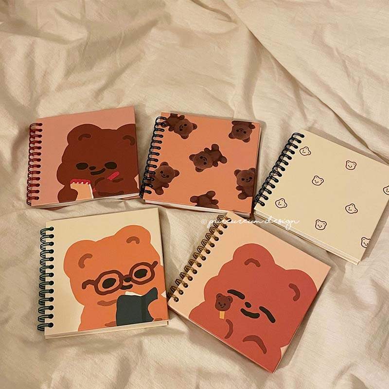 Pureureumdesign x 10x10 - Cupid Bear Square Grid Notebook - Pureureumdesign - Stationery - Harumio