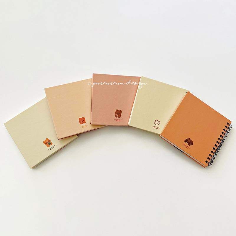 Pureureumdesign x 10x10 - Cupid Bear Square Grid Notebook - Pureureumdesign - Stationery - Harumio