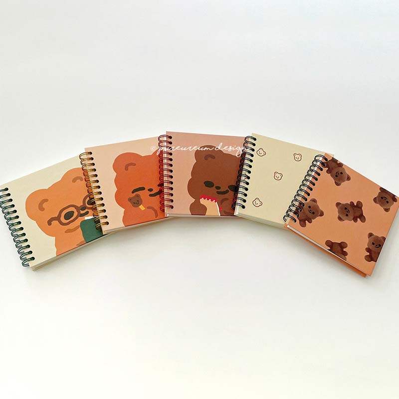 Pureureumdesign x 10x10 - Cupid Bear Square Grid Notebook - Pureureumdesign - Stationery - Harumio