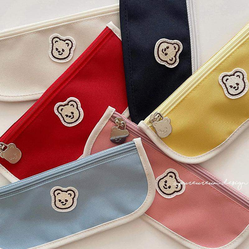 Pureureumdesign x 10x10 - Cupid Bear Slim Pencil Pouch - Pureureumdesign - Stationery - Harumio