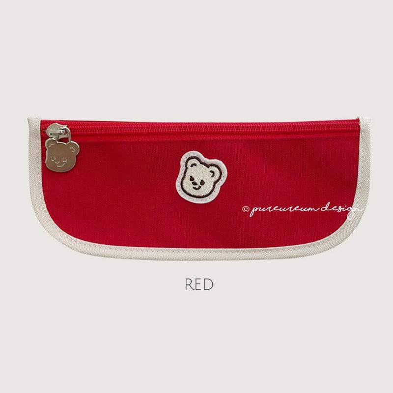 Pureureumdesign x 10x10 - Cupid Bear Slim Pencil Pouch - Pureureumdesign - Stationery - Harumio