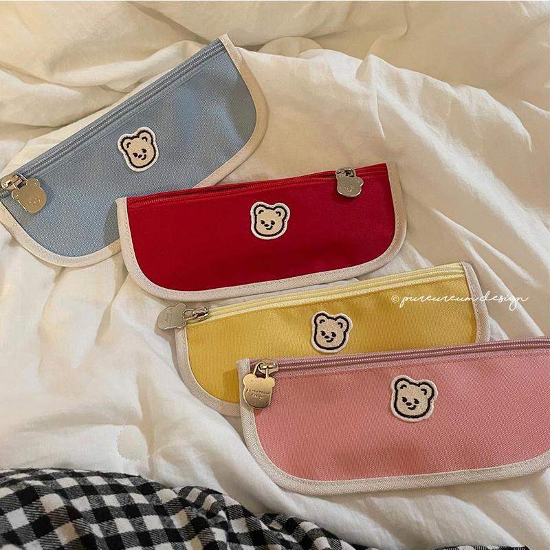 Pureureumdesign x 10x10 - Cupid Bear Slim Pencil Pouch - Pureureumdesign - Stationery - Harumio
