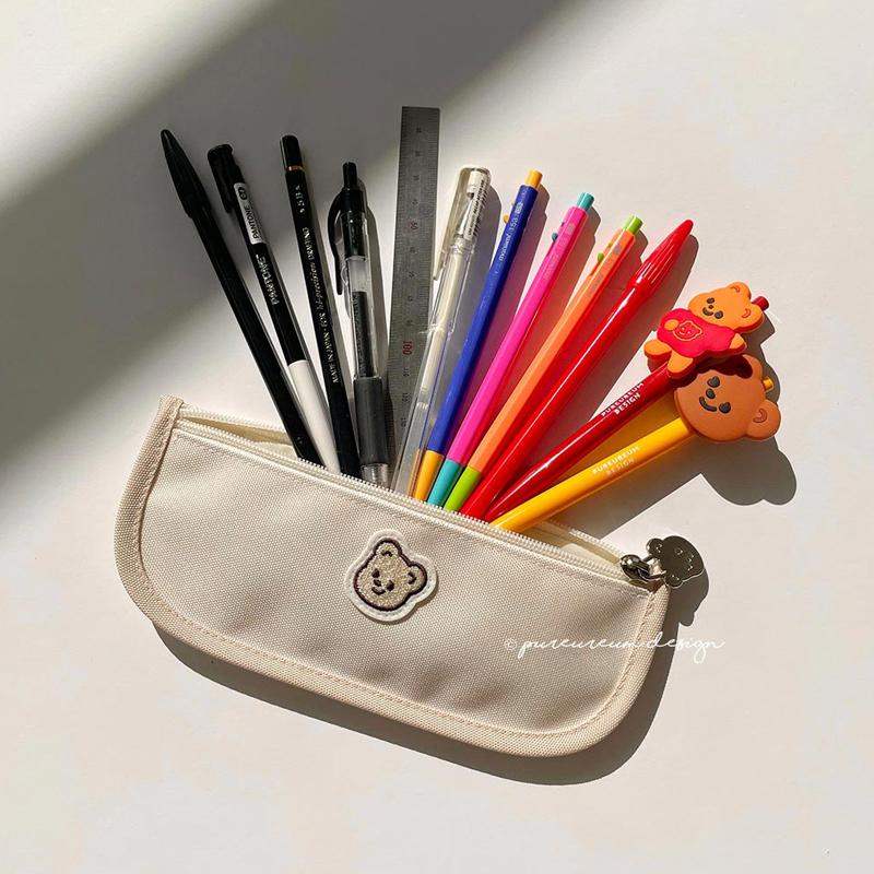 Pureureumdesign x 10x10 - Cupid Bear Slim Pencil Pouch - Pureureumdesign - Stationery - Harumio