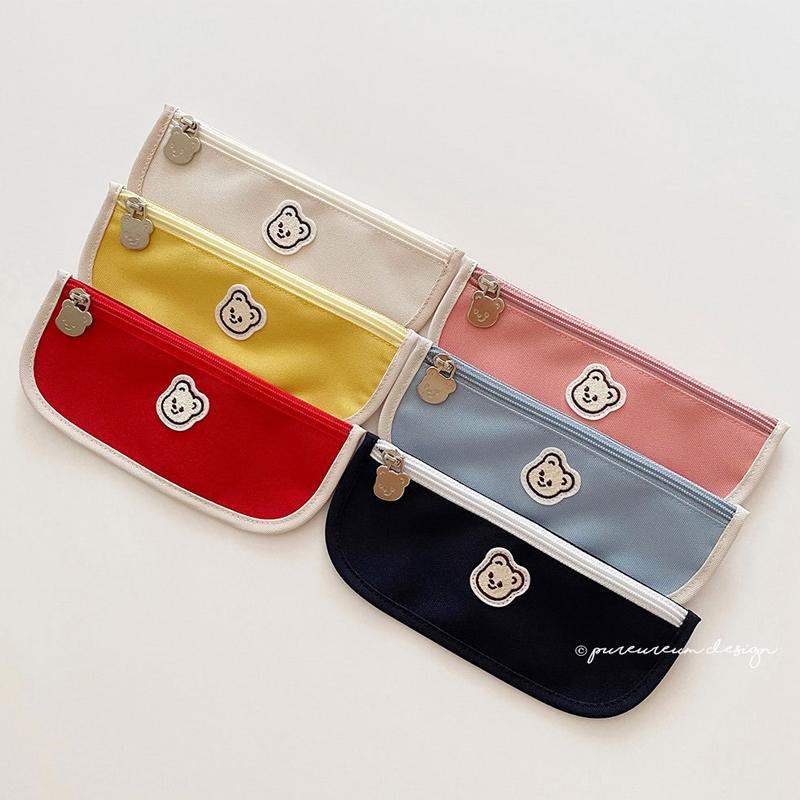 Pureureumdesign x 10x10 - Cupid Bear Slim Pencil Pouch - Pureureumdesign - Stationery - Harumio