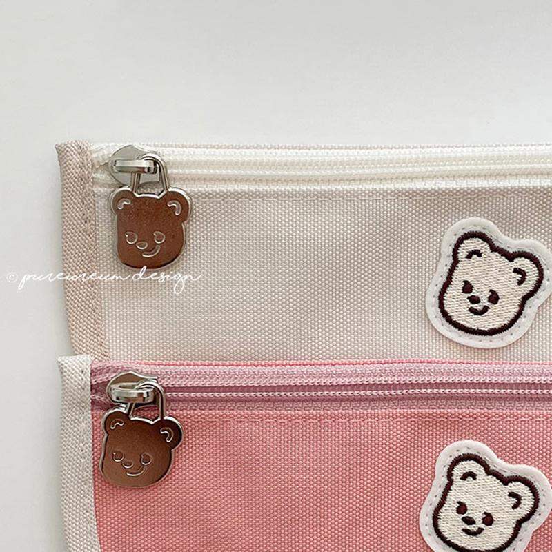 Pureureumdesign x 10x10 - Cupid Bear Slim Pencil Pouch - Pureureumdesign - Stationery - Harumio