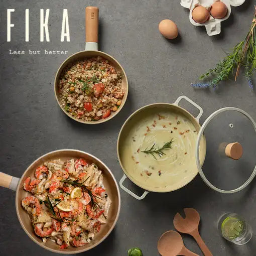Neoflam - FIKA 3-Piece Induction Pots and Pan Set - Neoflam - Kitchenware - Harumio