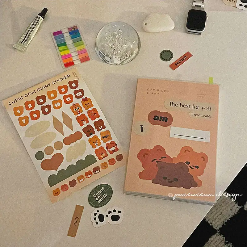 Pureureumdesign x 10x10 - Cupid Bear Diary - Pureureumdesign - Stationery - Harumio