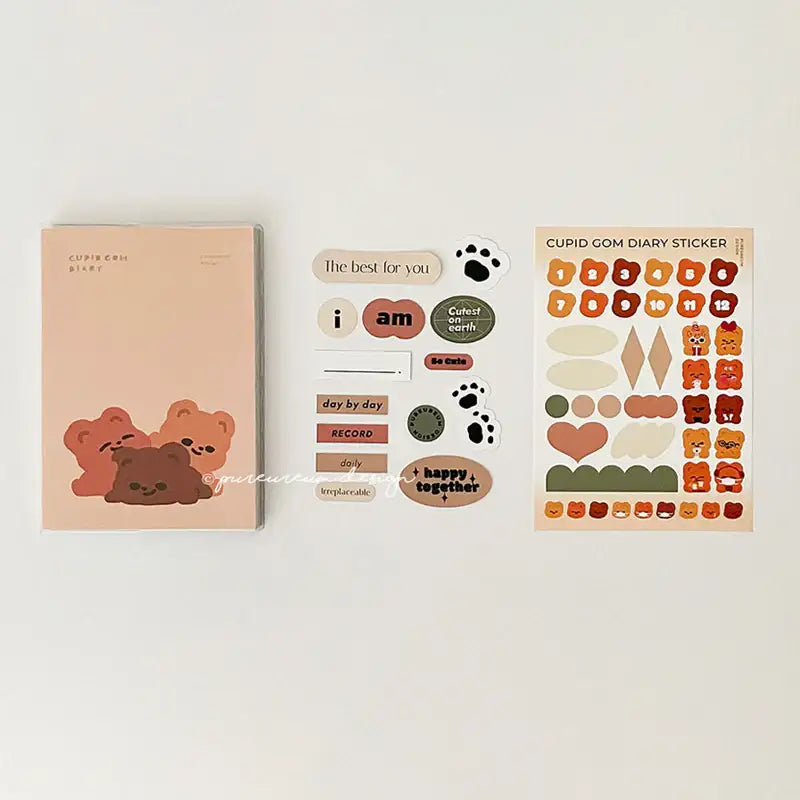 Pureureumdesign x 10x10 - Cupid Bear Diary - Pureureumdesign - Stationery - Harumio