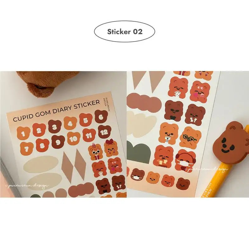 Pureureumdesign x 10x10 - Cupid Bear Diary - Pureureumdesign - Stationery - Harumio