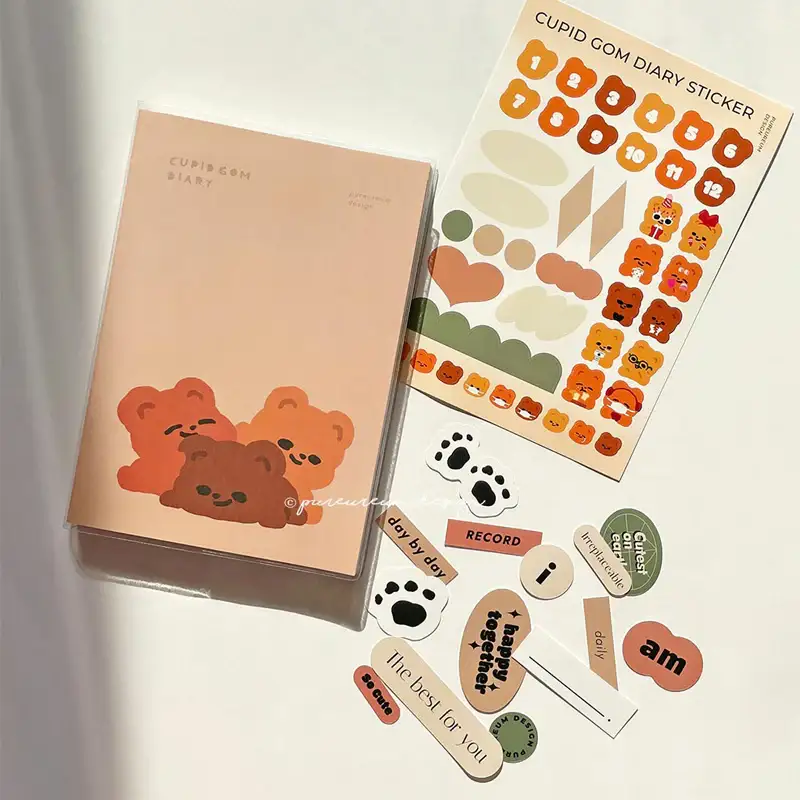 Pureureumdesign x 10x10 - Cupid Bear Diary - Pureureumdesign - Stationery - Harumio