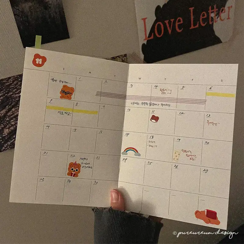 Pureureumdesign x 10x10 - Cupid Bear Diary - Pureureumdesign - Stationery - Harumio
