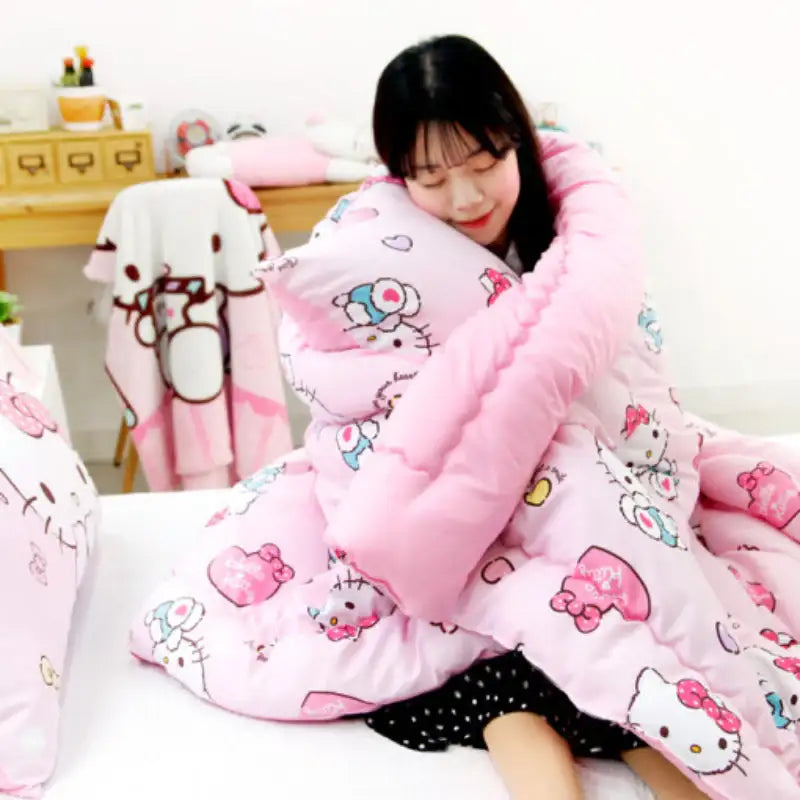 NARA HOME DECO X Hello Kitty - Heartholic Bedding Set Of 2 - NARA HOME DECO - Bedding Set - Harumio