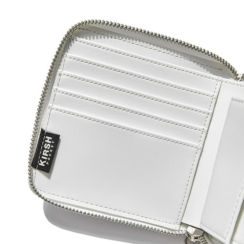 Kirsh - Pocket Circle Logo Half Wallet - White