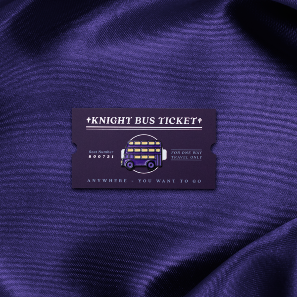 Pinawakens - Harry Potter Pins - Knight Bus Ticket Pin Badge