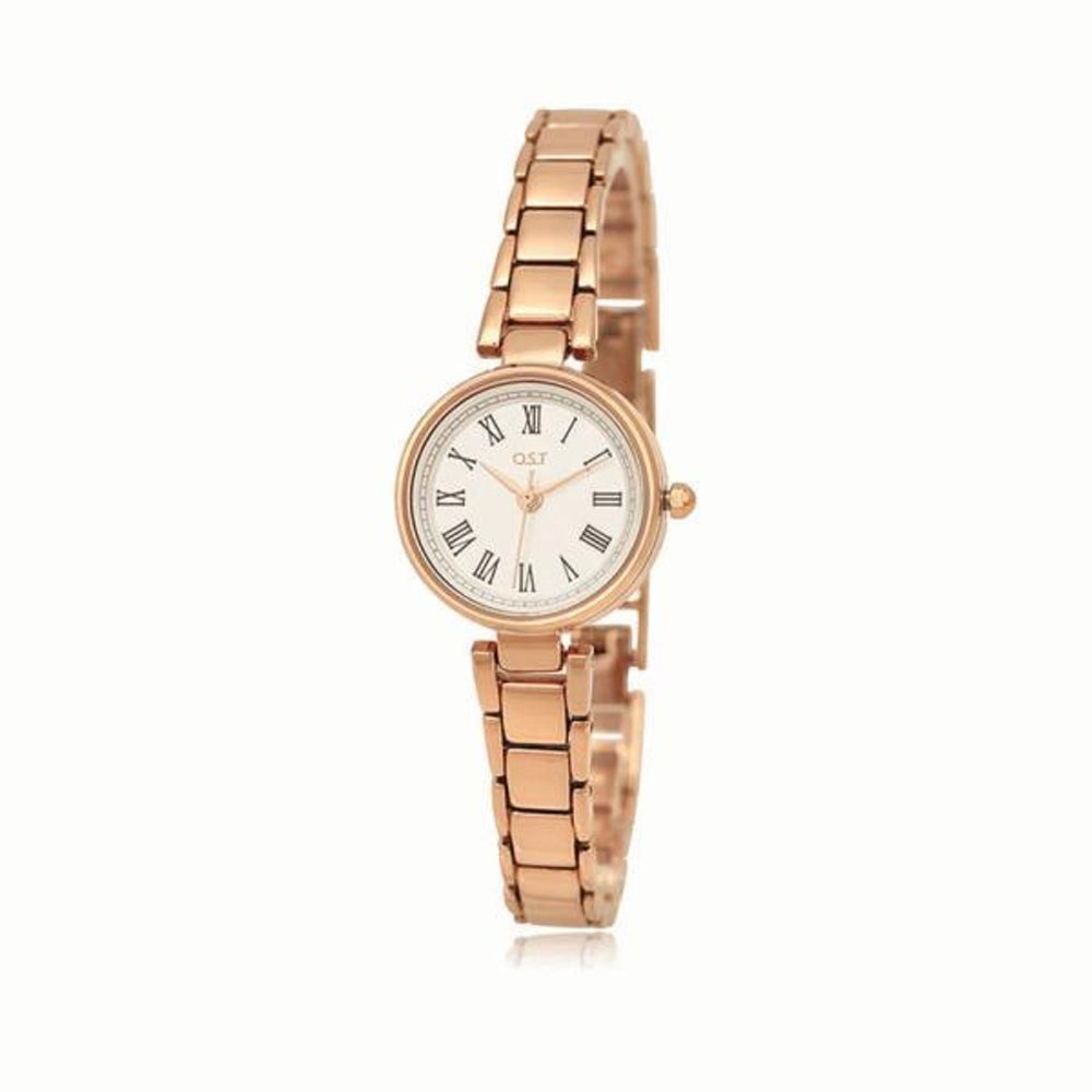 OST - Modern Roman Index Rose Gold Metal Watch