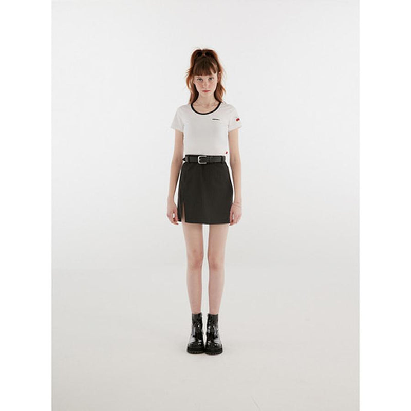 Kirsh - U-Neck T-Shirt - White