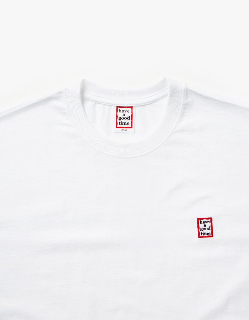 have a good time - Edo Frame Pocket Short Sleeve T-shirt - White