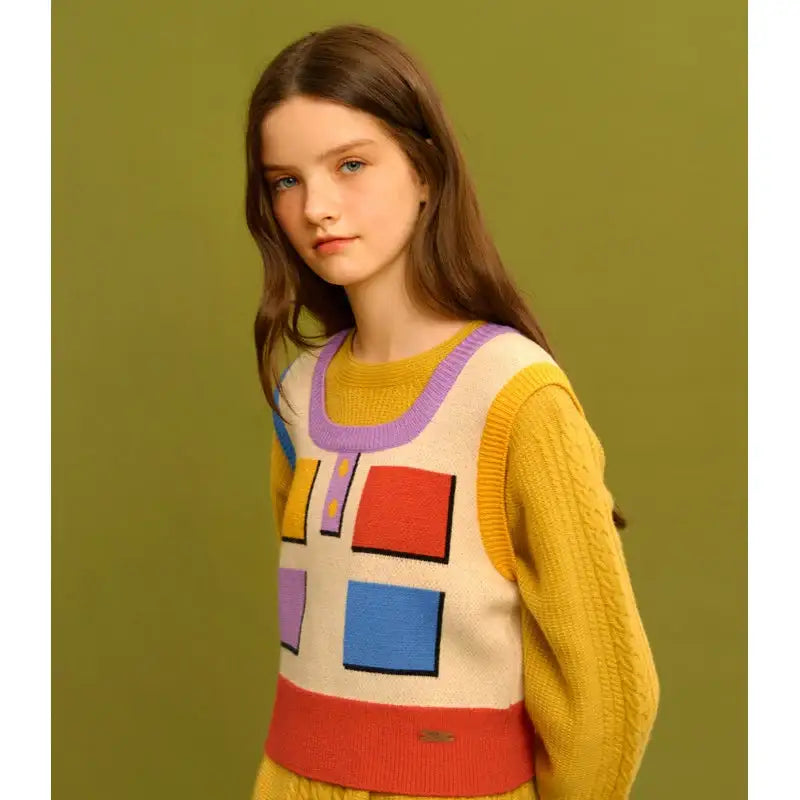 Wiggle Wiggle - Knitted Vest - Wiggle Wiggle - Vest - Harumio