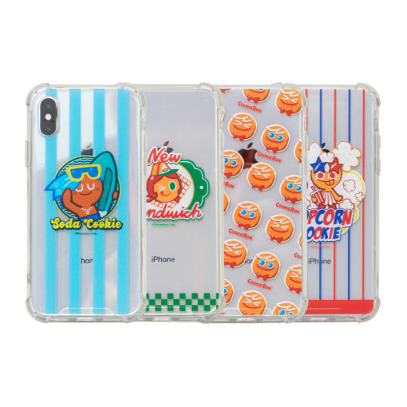 Cookie Run x Caseflex - Transparent Gel Hard Case for Samsung Phones