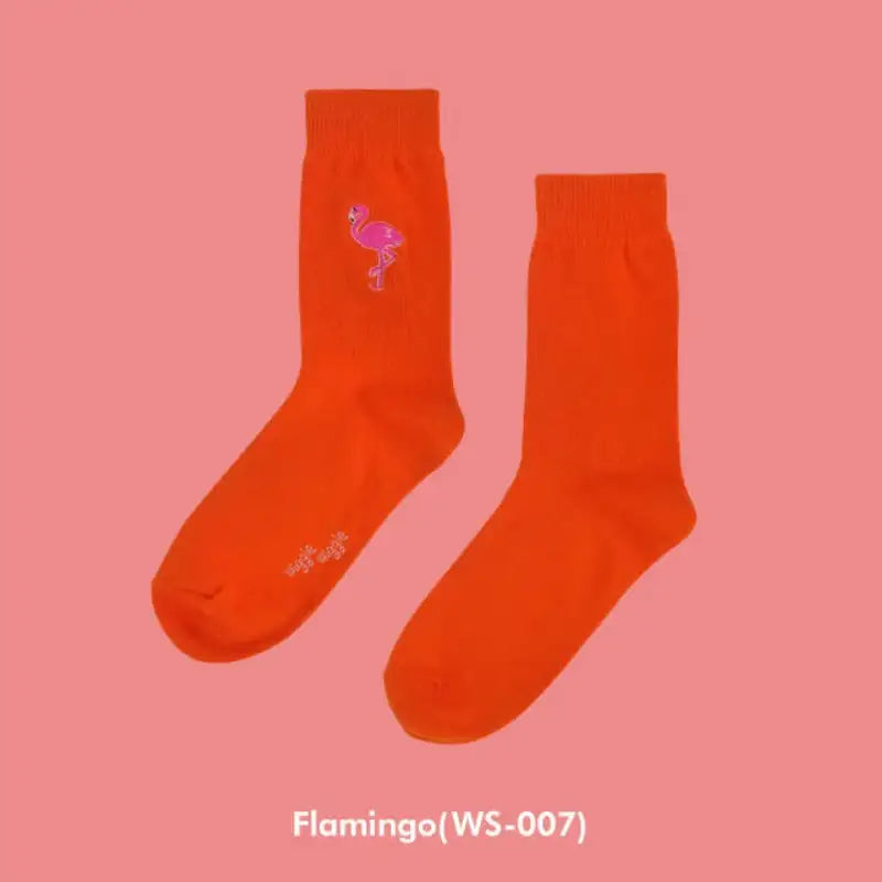 Wiggle Wiggle - Embroidered Socks - Wiggle Wiggle - Socks - Harumio