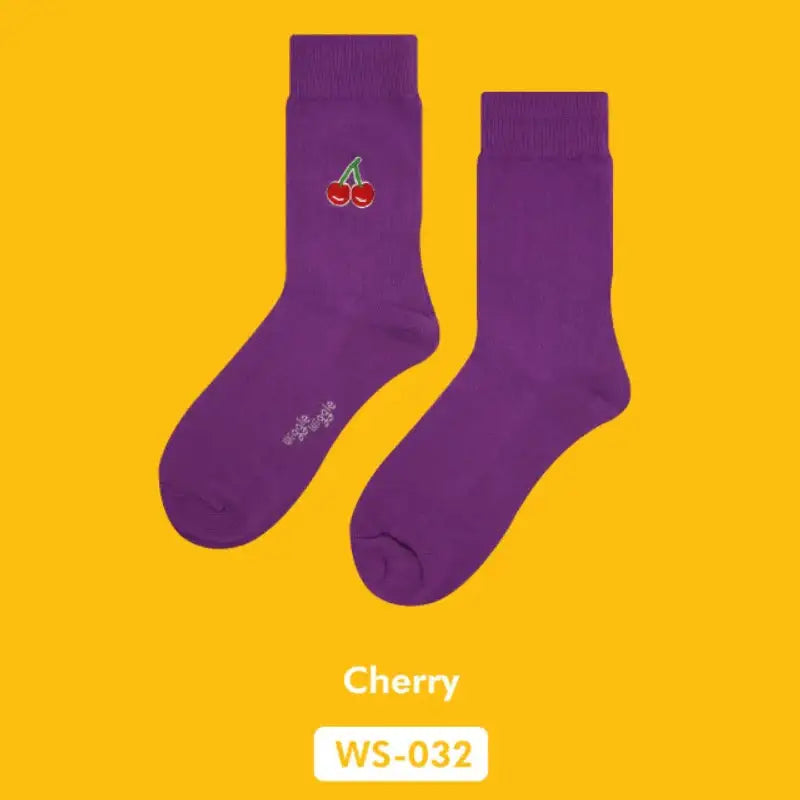 Wiggle Wiggle - Embroidered Socks - Wiggle Wiggle - Socks - Harumio