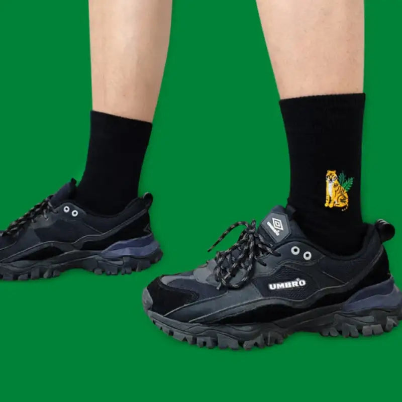 Wiggle Wiggle - Embroidered Socks - Wiggle Wiggle - Socks - Harumio