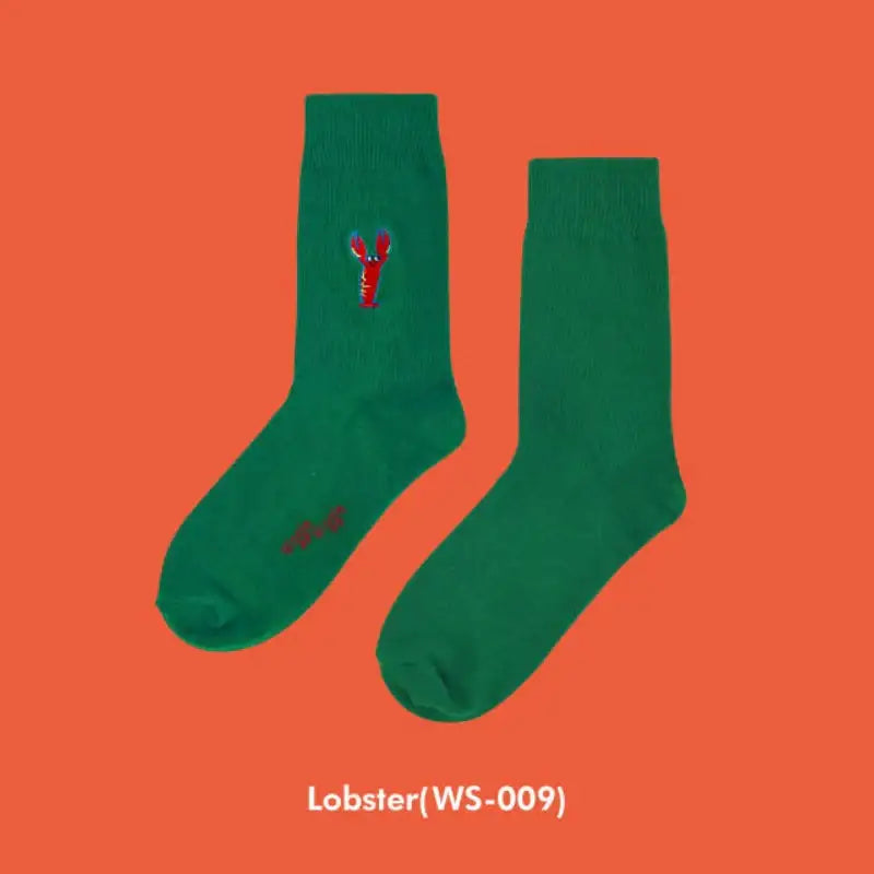 Wiggle Wiggle - Embroidered Socks - Wiggle Wiggle - Socks - Harumio