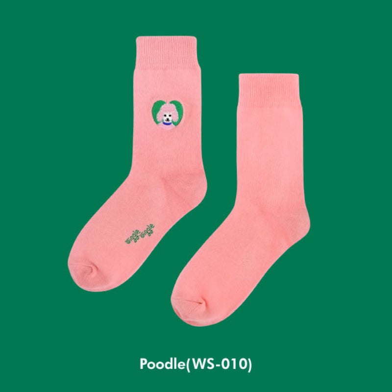 Wiggle Wiggle - Embroidered Socks