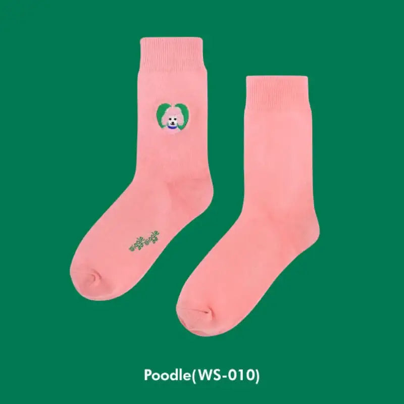 Wiggle Wiggle - Embroidered Socks - Wiggle Wiggle - Socks - Harumio