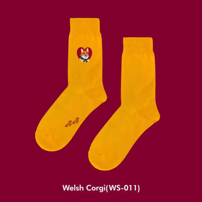 Wiggle Wiggle - Embroidered Socks - Wiggle Wiggle - Socks - Harumio