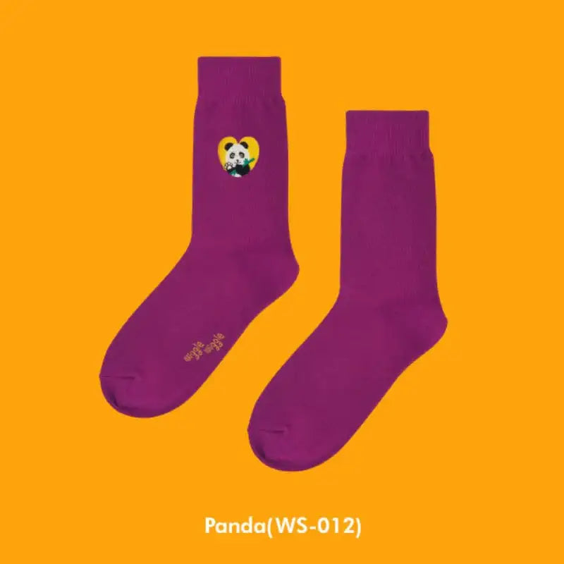 Wiggle Wiggle - Embroidered Socks - Wiggle Wiggle - Socks - Harumio