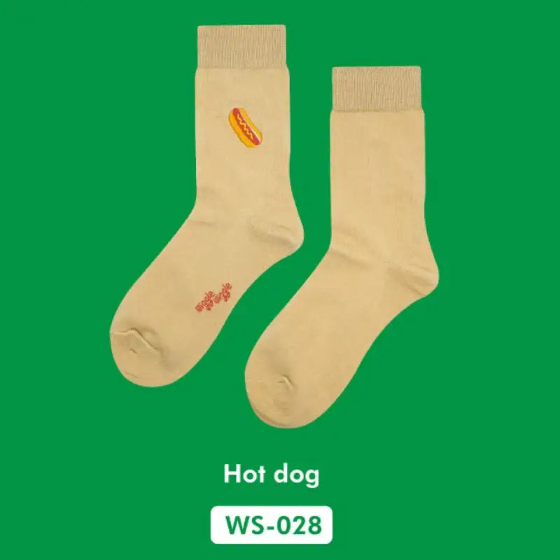 Wiggle Wiggle - Embroidered Socks - Wiggle Wiggle - Socks - Harumio