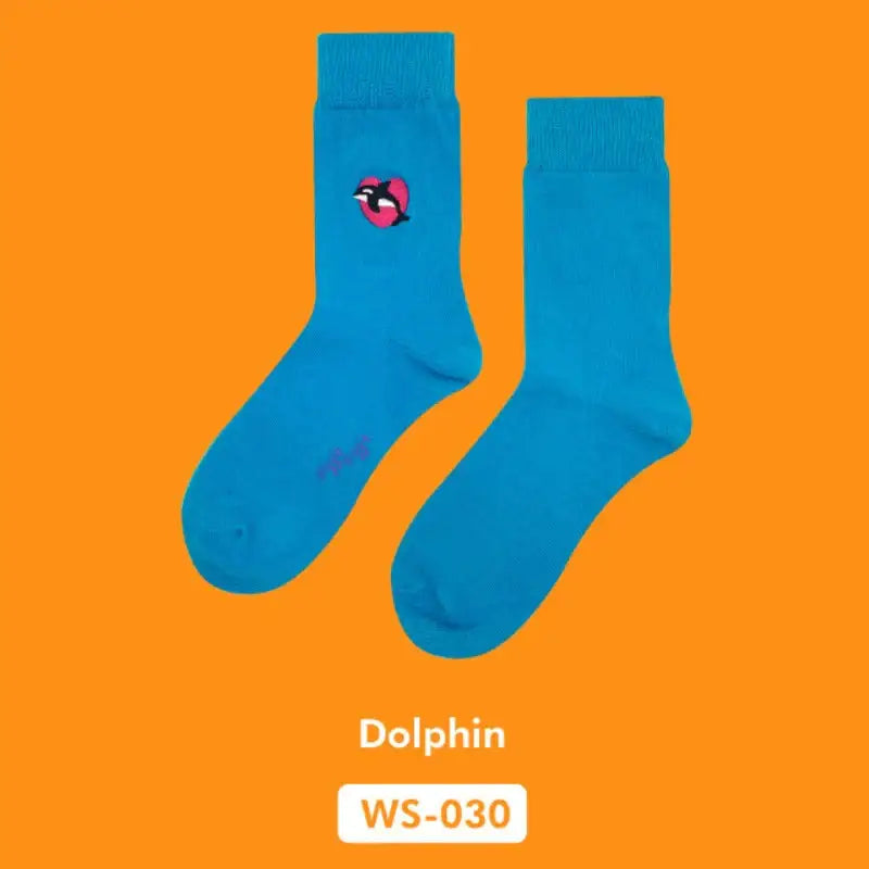 Wiggle Wiggle - Embroidered Socks - Wiggle Wiggle - Socks - Harumio