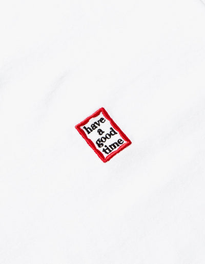have a good time - Edo Frame Pocket Short Sleeve T-shirt - White