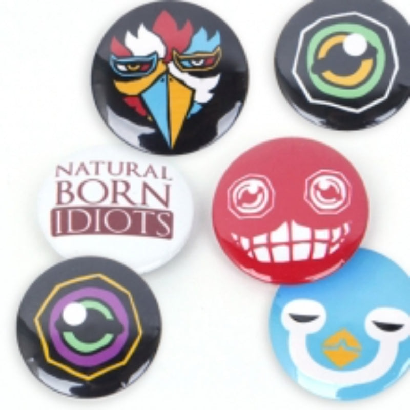 Natural Born Idiots - Pin Button Set