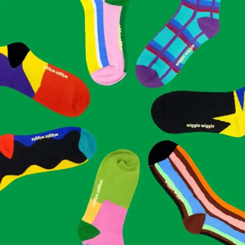 Wiggle Wiggle - Pattern Socks - Wiggle Wiggle - Socks - Harumio