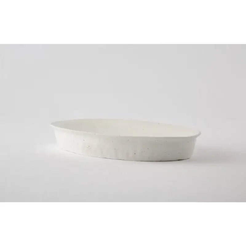Chaora - Matte White Porcelain Ellipse Compote Plate - Chaora - Tableware - Harumio