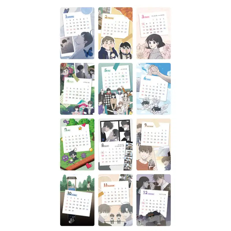 Romance 101 - 2023 Acrylic Calendar - Webtoon Friends - Calendar - Harumio