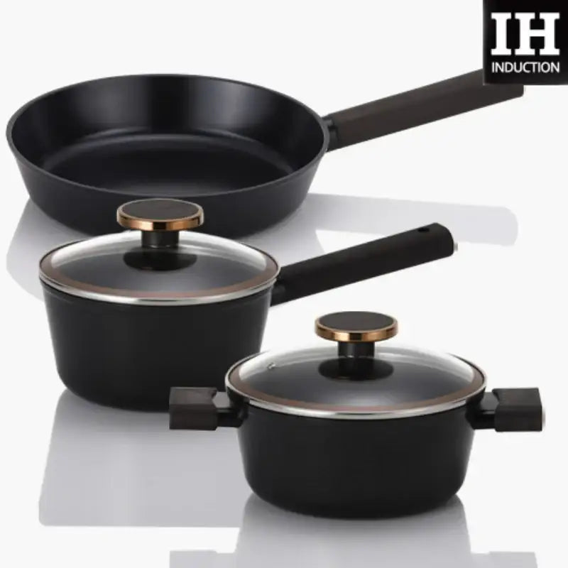 Neoflam - Noblesse Pot & Pan Set Of 3 - Neoflam - Cookware Sets - Harumio