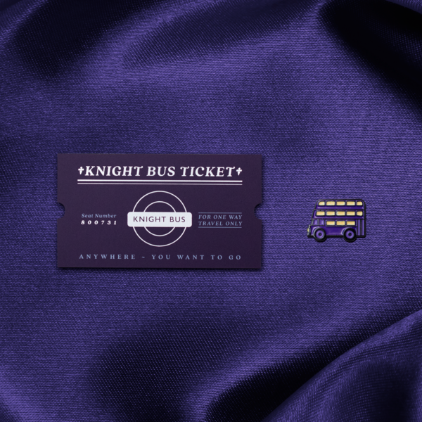 Pinawakens - Harry Potter Pins - Knight Bus Ticket Pin Badge
