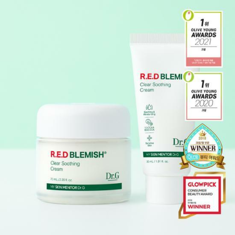 Olive Young - Dr.G Red Blemish Clear Soothing Cream Set