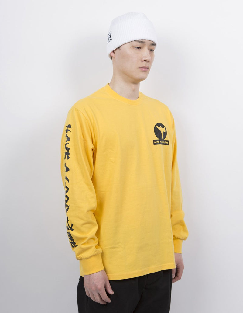 have a good time - Arm Karate Logo Long Sleeve T-shirt - Yellow